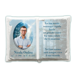 Libro Funebre in porcellana serie Old in hd