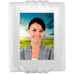 Placca Cornice Rettangolare Porcellana Serie Melody HD