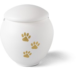 Urna Cineraria per Cani e Gatti | Modello a Mano Porcellana