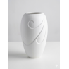 Set Vaso e Lampada in Porcellana Serie FLOW | Accessori Funerari per Loculi e Lapidi