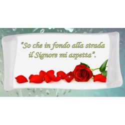 Pergamena Funebre in porcellana serie Papiro in hd