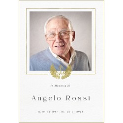 Ricordini Lutto Plastificati 6x9 cm – Personalizzati e Resistenti | Fotoceramica Online