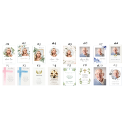 Ricordini Lutto Plastificati 6x9 cm – Personalizzati e Resistenti | Fotoceramica Online