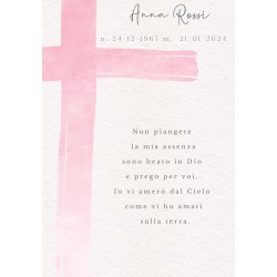 Ricordini Lutto Plastificati 6x9 cm – Personalizzati e Resistenti | Fotoceramica Online