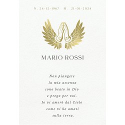 Ricordini Lutto Plastificati 6x9 cm – Personalizzati e Resistenti | Fotoceramica Online